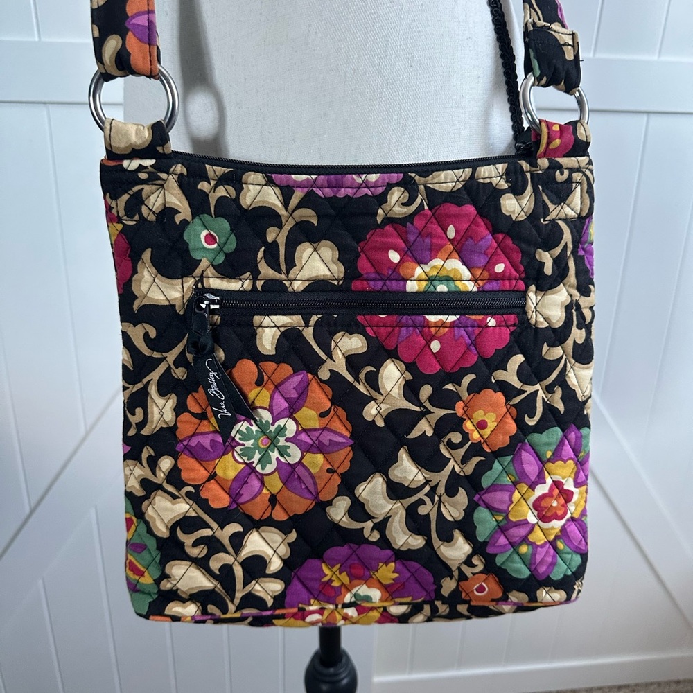 Vera Bradley Quilted Floral Crossbody Bag Purse Multicolor Adjustable Strap - Picture 4 of 7